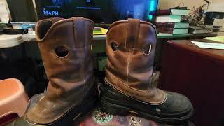 GEORGIA MENS MUDDOG STEEL TOE WELLINGTON BOOTS Review [upl. by Fotinas125]