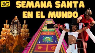 SEMANA SANTA 🙏😲 Descubre 5 PAÍSES con Tradiciones ÚNICAS 🌎 [upl. by Ateloiv]