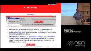 Keithley 4200SCS Lecture 7 KCON Utility Overview [upl. by Eniamrahc]