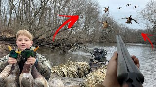 TRUE FLOODED Timber Swamp Mallard Hunt [upl. by Esmond]