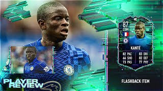 FIFA 22 FLASHBACK KANTE REVIEW  87 FLASHBACK KANTE PLAYER REVIEW  FIFA 22 ULTIMATE TEAM [upl. by Airun]