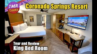 Coronado Springs Resort King Size Bed Room Review and Tour [upl. by Laurianne]