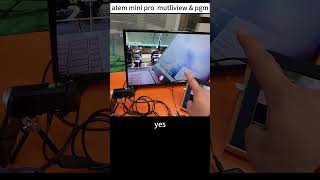 atem mini pro PGM amp multiview together with UVC bypass pgm atem multiview uvc [upl. by Pavlov342]