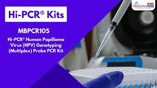 HiPCR® Human Papilloma Virus HPV Genotyping Multiplex Probe PCR Kit  MBPCR105 [upl. by Ernst]