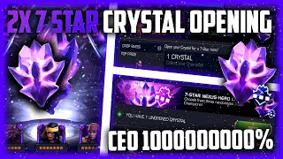 INSANE PULL  2x 7 Star Crystal Opening  Marvel Contest of Champions [upl. by Leima]