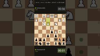 16 move checkmate Horwitz defensedamianos bishop mate chessted [upl. by Nylednarb959]