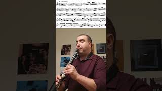 Wohlfahrt  Violin Etude Op 45 No 5 on Clarinet [upl. by Ivey]