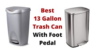 Top 5 Best 13 Gallon Trash Can With Foot Pedal [upl. by Tresa]