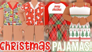 aesthetic roblox christmas pajamas WITH CODES  LINKS [upl. by Tybie]