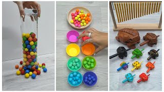 Oddly Satisfying video compilation with beads bells balls marble run xylophone and more [upl. by Harol231]