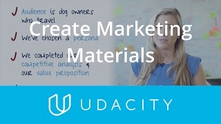 Create Marketing Materials  PreLaunch  App Marketing  Udacity [upl. by Dag312]