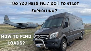 Do you need MC  DOT to start Expediting  How to find loads for cargo vans [upl. by Liarret952]