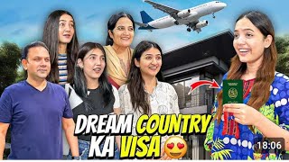 Dream country ka visa mil gya ghr Waly sab excited ho gaye  sistrology [upl. by Eladnar]