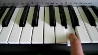 Zelda Ocarina of Time  Hymne der Zeit Simple PianoTutorial [upl. by Dita]