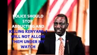 Ruto Police are Abducting and Killing Kenyans my hands are clean DCI should investigate police [upl. by Marlen240]