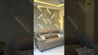 Sofa back panel wall designs interiordesign mumbaiinteriordesigners [upl. by Aneelehs]