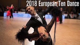 2018 European 10D  The STD Final  DanceSport Total [upl. by Cooke]