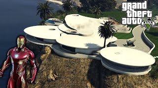 Tour of Stark Mansion in GTA 5 This is the Most Insane Mod EVER [upl. by Bensen]