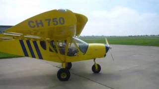 STOL CH 750 with superbright Zenair AeroLED 3position wing tip nav  strobe  position LED lights [upl. by Yoreel930]