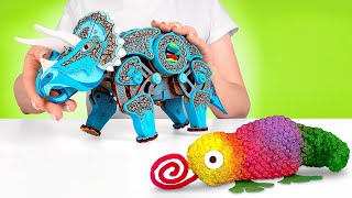 Unusual Reptile Toys🦕  Crafts To Make At Home [upl. by Ettennek696]