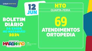 Boletim de atendimentos do Hospital de Traumatologia e Ortopedia do Maranhão HTO 1206 [upl. by Paola]