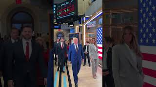 US Presidentelect Trump set to ring opening bell at New York Stock Exchange [upl. by Kielty]