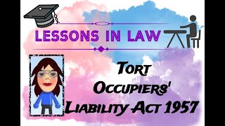 Occupiers Liability Lawful Visitors [upl. by Robena]