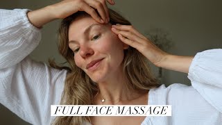 How To Do Facial Massage At Home  Face Massage Techniques Learn Massage [upl. by Nwahc]