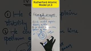 Rutherford Atomic Model pt3 chemistry shorts [upl. by Ellerihs]