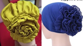 Hijab Inner Cap Cutting and Stitching  Hijab Cap With Bun  Hijab Cap Cutting  Hijab Inner Cap [upl. by Joya]