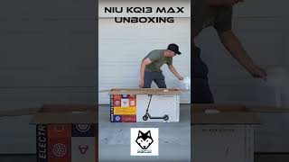 The NIU KQi3 Max is Here Unboxing and Assembly Shorts [upl. by Perkoff]