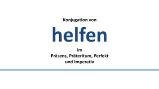 HELFEN  Konjugation deutscher VerbenConjugation of German verbs [upl. by Haerdna]