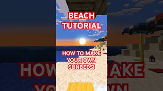 How to make your own SUNBEDS TUTORIAL Do you like it starrysky sunmer minecraft gaming [upl. by Nalyk]