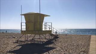 Platja de Lluminetes  Castelldefels  Garraf  Octubre 2017 [upl. by Asiil]