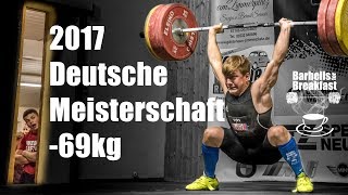 2017 Deutsche Meisterschaft Gewichtheben Männer bis 69kg [upl. by Vina]