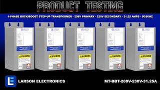 1Phase BuckBoost StepUp Transformer  208V Primary  230V Secondary  3125 Amps  5060Hz [upl. by Gusella]