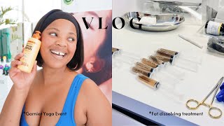 I got Liposuction  VLOG Pulse Dermatology body treatment amp Garnier yoga event [upl. by Oznecniv511]