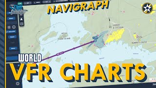 Navigraph World VFR Charts Intro  Charts 8 Update  MSFS P3d XPlane 12 [upl. by Rooker684]