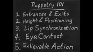 Puppet Training Learn the 5 Basic Skills for Good Puppetry [upl. by Anauqat]