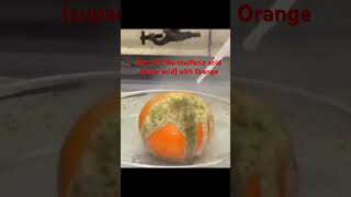 Orange and chlorosulfonic acid super acid🙌🔥shorts ytshorts shortsfeed youtubevideos [upl. by Iliam]