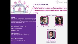 Digital platforms data and competition law EU developments and implications for Indian policy [upl. by Suvart]