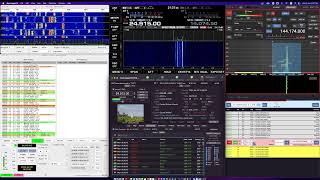 ESSB 80m 4Khz RX BW ragchew Greek group  Testing my FlexRadio 6600 with OBS Live streaming [upl. by Audrit]