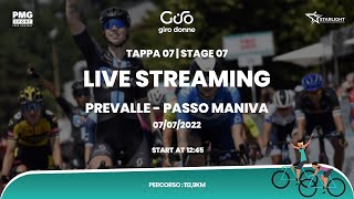 Giro Donne 2022  LIVE  Tappa 07 [upl. by Refitsirhc]