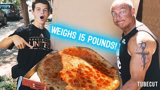 We Tried The Biggest Pizza In Virginia Beach [upl. by Cardew]