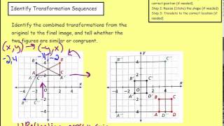 Math 8 58 Identify Combined Transformations [upl. by Adnalro]