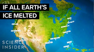 How Earth Would Look If All The Ice Melted  Science Insider [upl. by Ealasaid191]