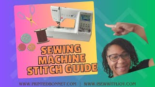 Sewing Machine Stitch Guide  From Basic to Fancy [upl. by Nylg917]