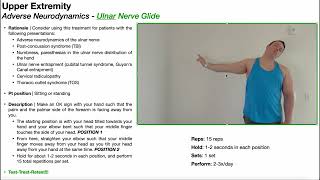 Ulnar Nerve Glides EXPLAINED [upl. by Tecu336]