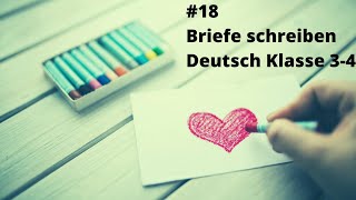 Briefe schreiben Deutsch Klasse 34 Homeschooling Onlineunterricht [upl. by Ynneh]