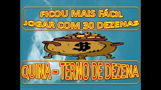 QUINA OU TERNO DE DEZENA  ONDE JOGAR COM 30 DEZENAS [upl. by Kora]